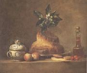 Jean Baptiste Simeon Chardin The Brioche (mk05) oil on canvas